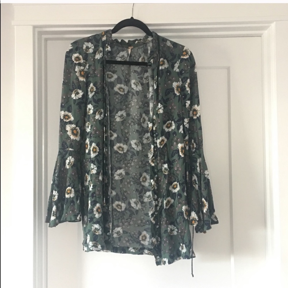 Free People Floral Kimono